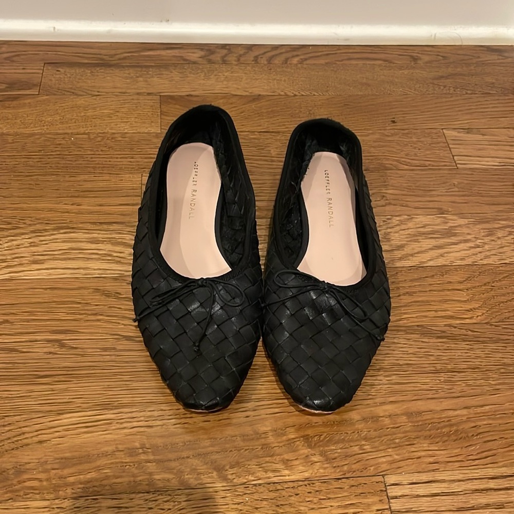 Loeffler Randall black flats